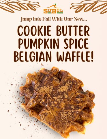 Cookie Butter Pumpkin Spice Waffle Window Decal
